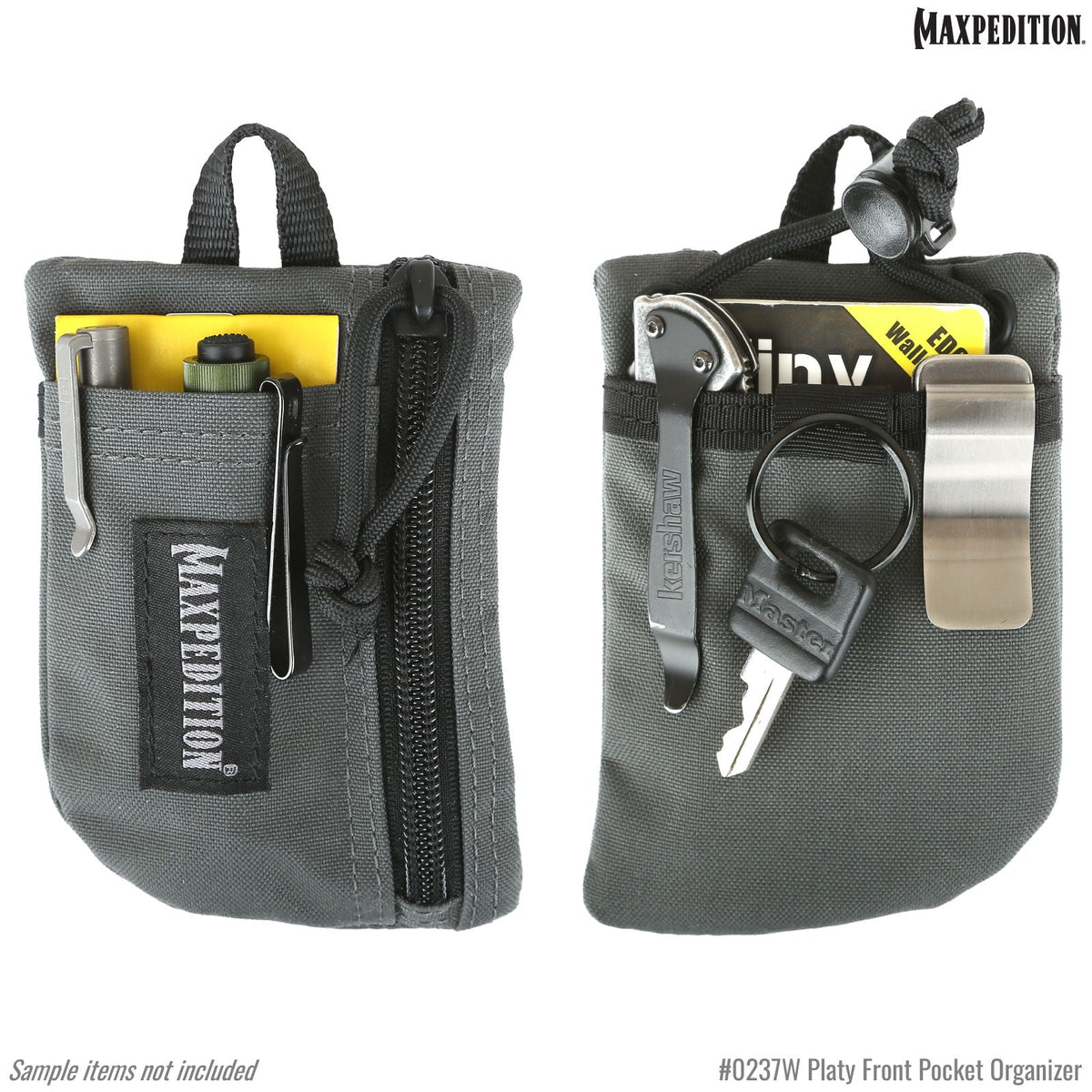 Maxpedition Platy Wolf Grey Front Pocket Organiser