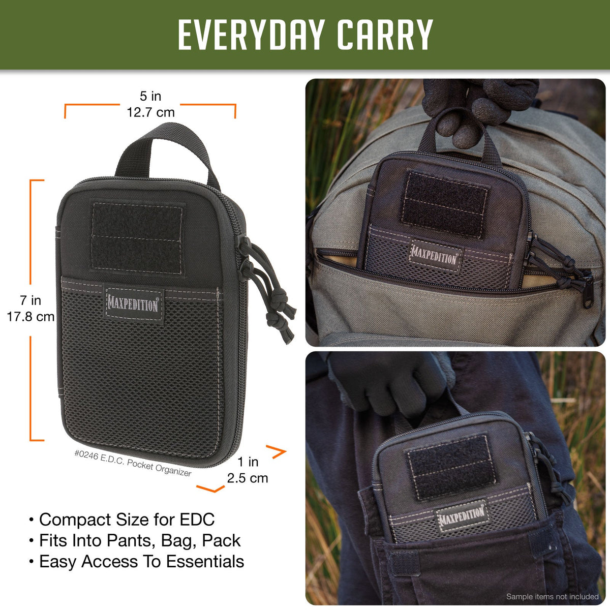 Maxpedition E.D.C. Khaki Pocket Organiser