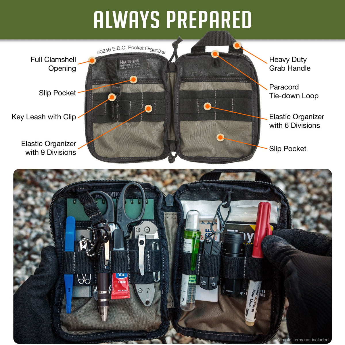 Maxpedition E.D.C. Khaki Pocket Organiser