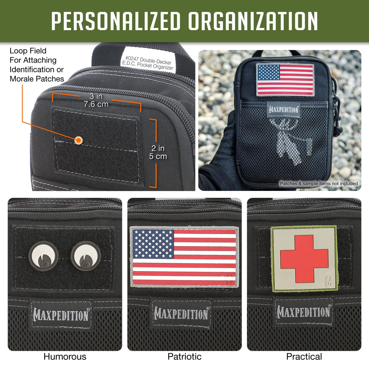 Maxpedition Double-Decker E.D.C. Black Pocket Organiser