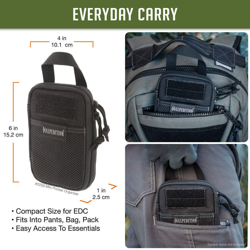 Maxpedition Mini Black Pocket Organiser