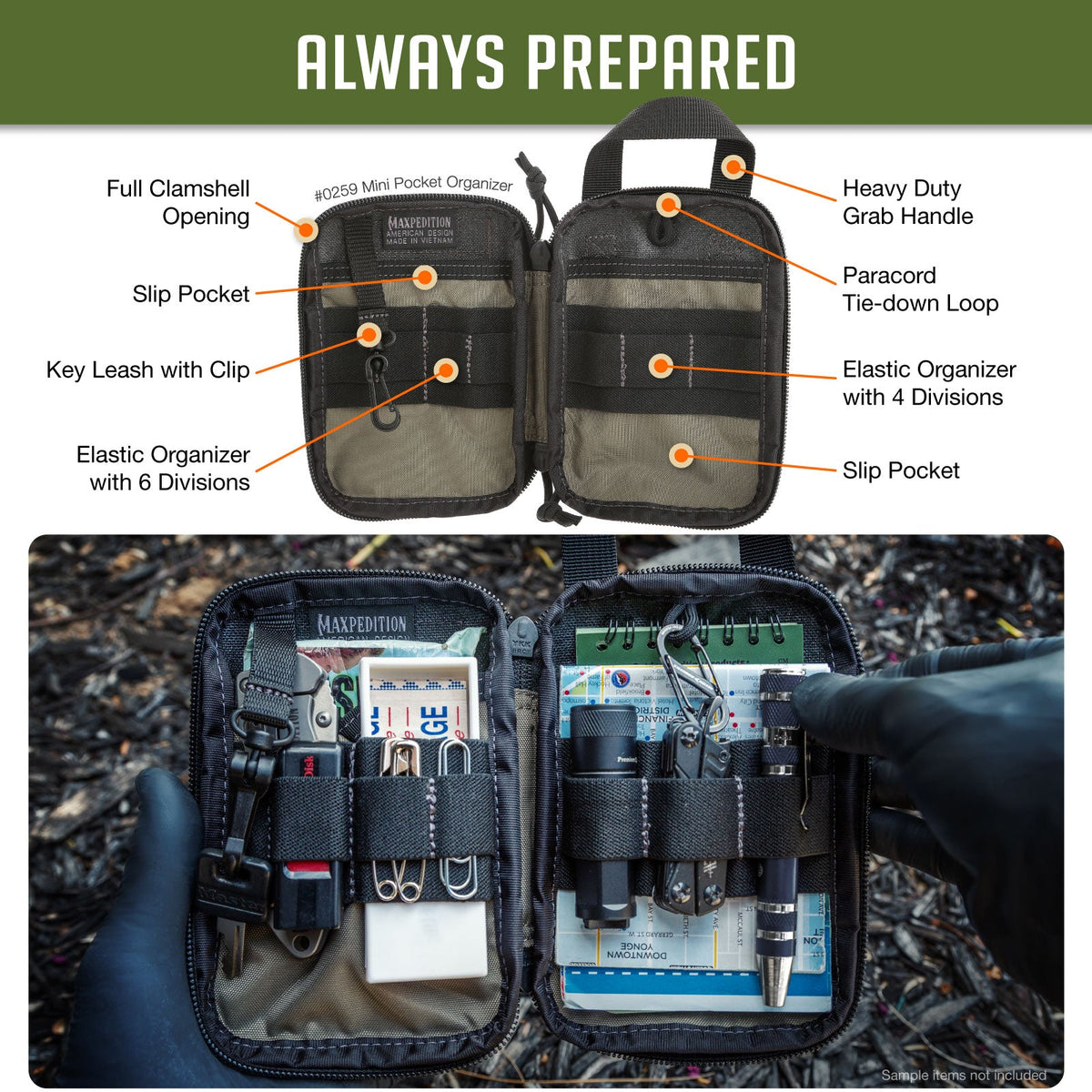 Maxpedition Mini Foliage Green Pocket Organiser