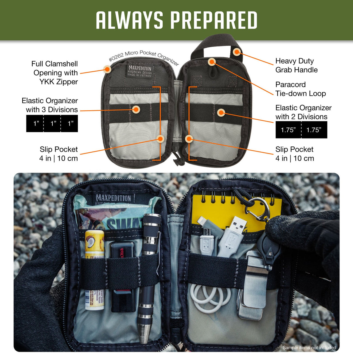 Maxpedition Micro Black Pocket Organiser