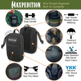 Maxpedition Pico Black Pocket Organiser