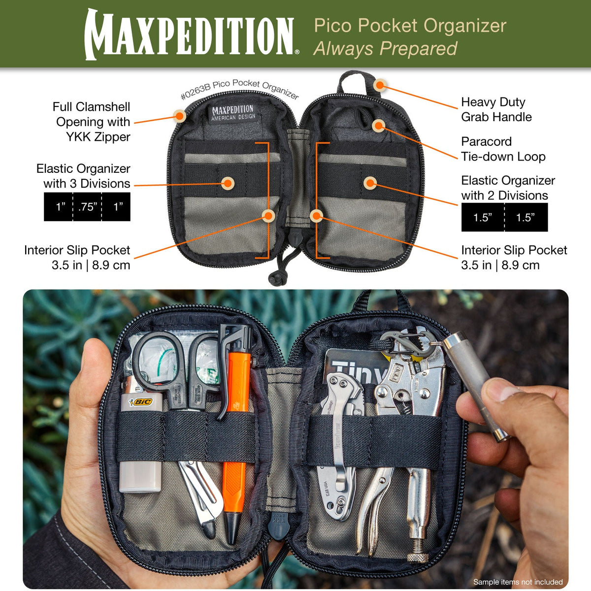 Maxpedition Pico OG Green Pocket Organiser