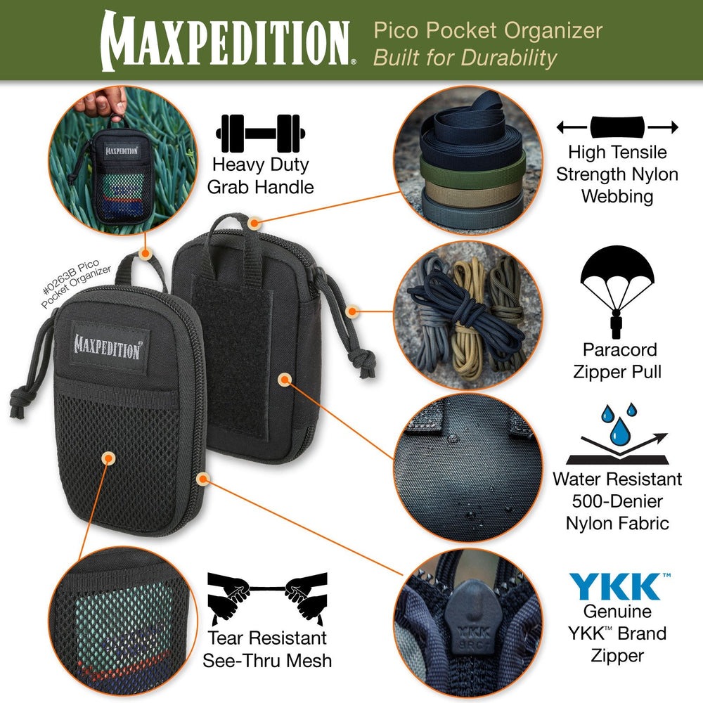 Maxpedition Pico Wolf Grey Pocket Organiser