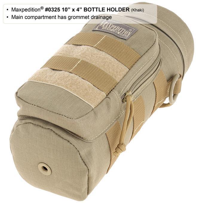 Maxpedition 10" x 4" Khaki Bottle Holder