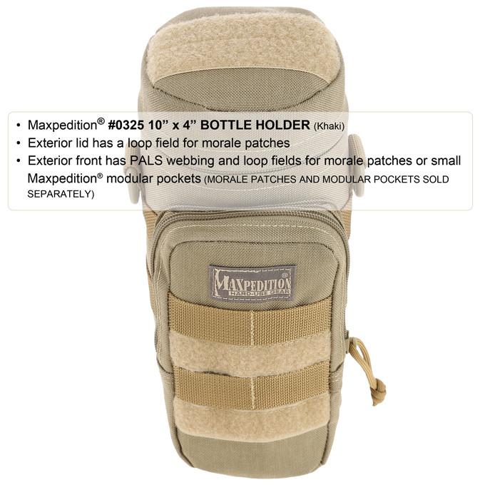 Maxpedition 10" x 4" Khaki Bottle Holder