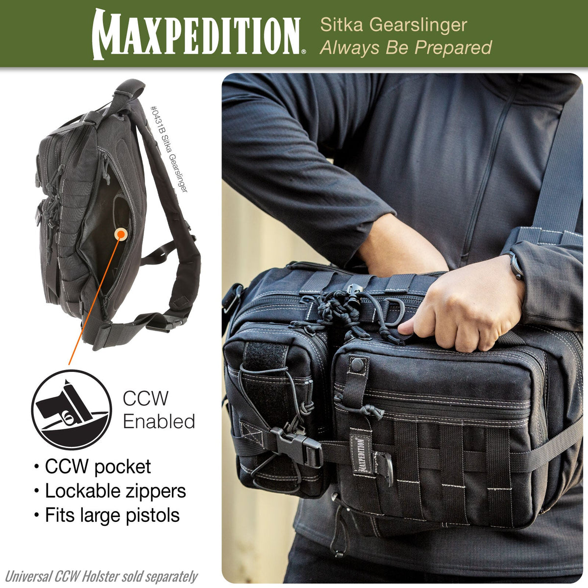 Maxpedition Sitka Wolf Grey Gearslinger