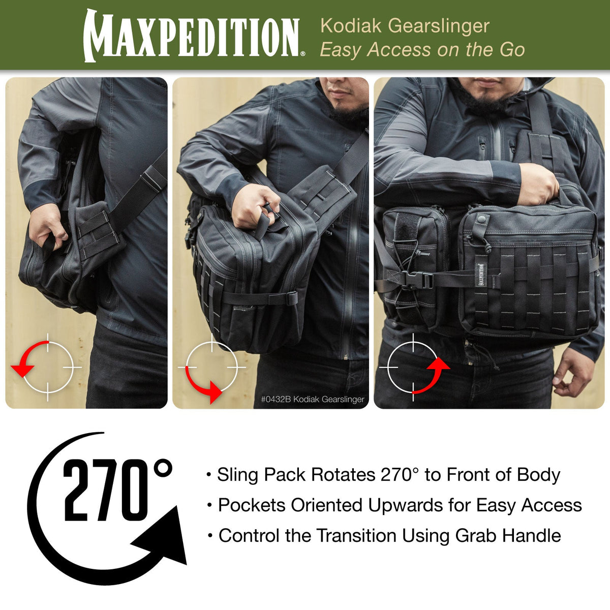 Maxpedition Kodiak Wolf Grey Gearslinger