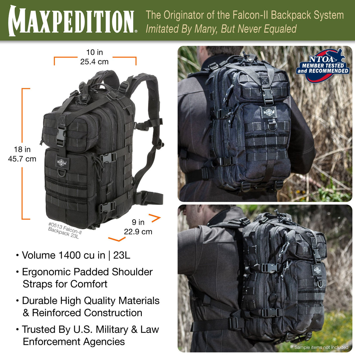 Maxpedition Falcon-II Khaki Backpack