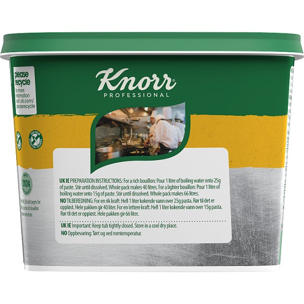 1kg Knorr® Professional Chicken Bouillon Paste - Bulk Food Ration Storage