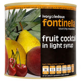 2.60kg Fontinella Fruit Cocktail in Light Syrup FRCKC3 - Bulk Food Ration Storage