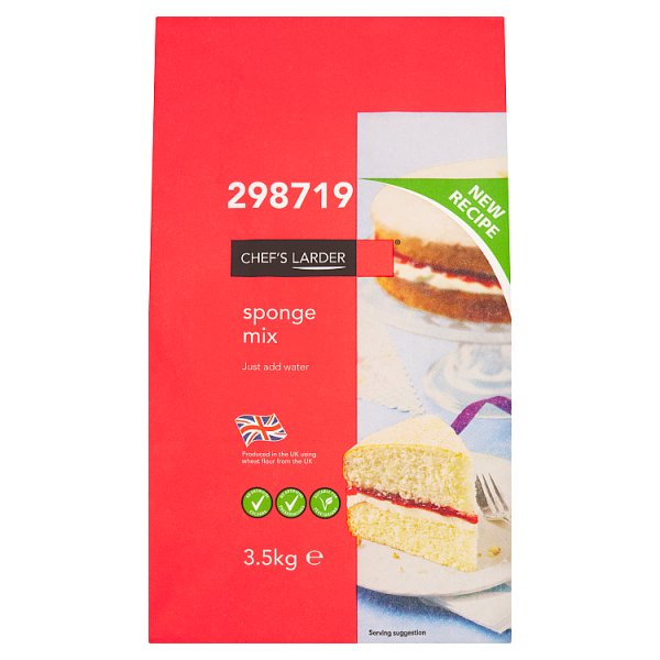 3.5kg Chef's Larder Sponge Mix - Bulk Food Ration Storage