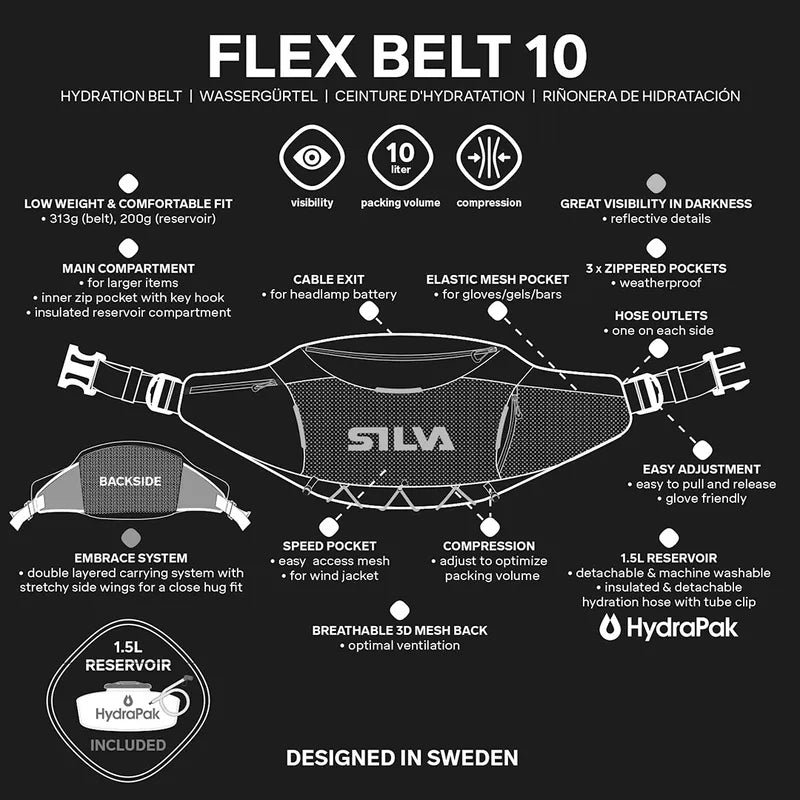 Silva Flex Ski Belt 10L