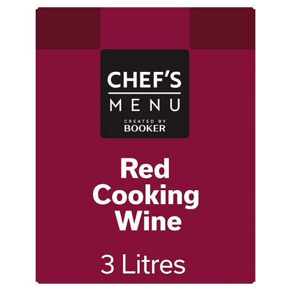 Chef's Menu Red Cooking Wine 3 Litre - Bulk Food Ration Storage