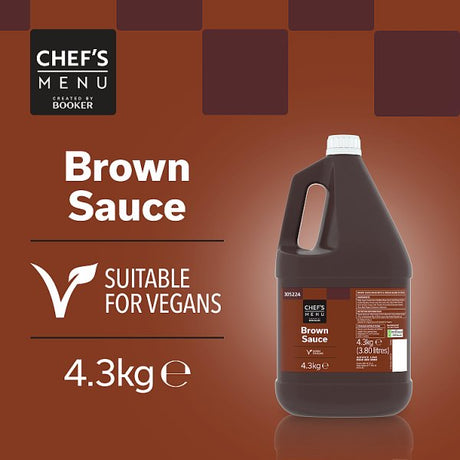 4.3kg Chef's Menu Brown Sauce - Bulk Food Ration Storage