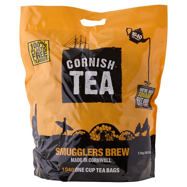 2.5kg Cornish Smugglers Brew 1040 One Cup Tea Bags - Bulk Food Ration Storage