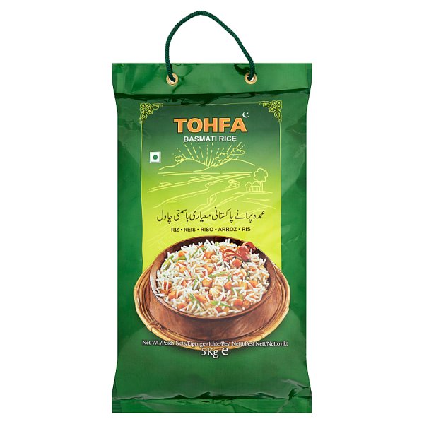 5kg TOHFA Basmati Rice - Bulk Food Ration Storage