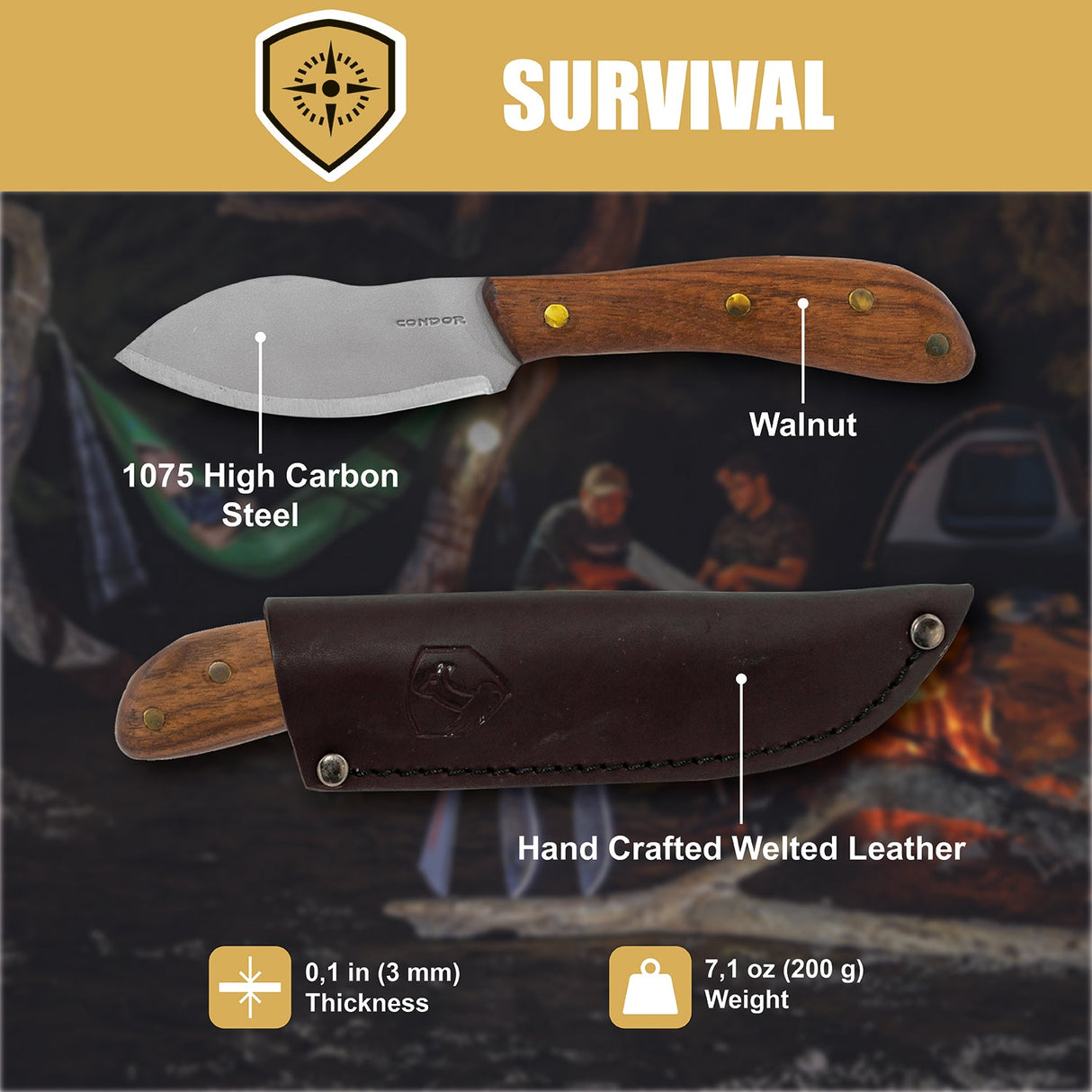 Condor Nessmuk Fixed Blade Knife
