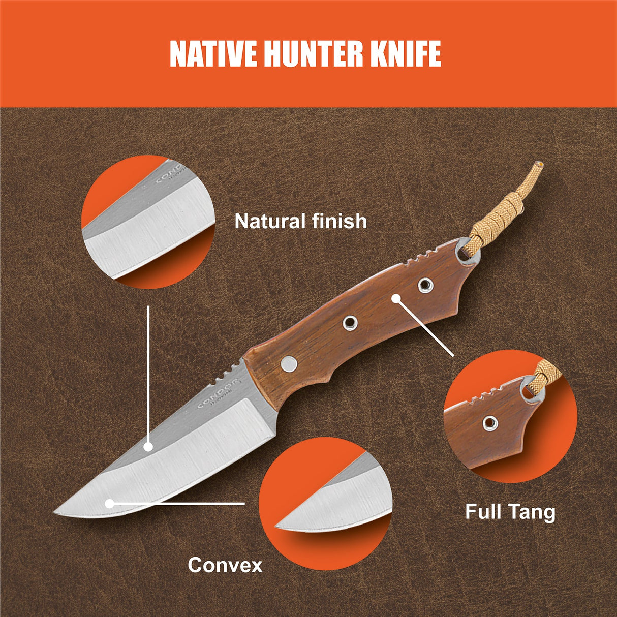 Condor Native Hunter Fixed Blade Knife