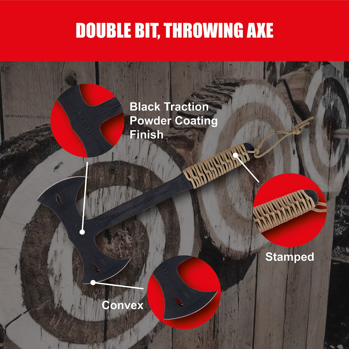 Condor Throwing Axe Double Bit & Canvas Sheath