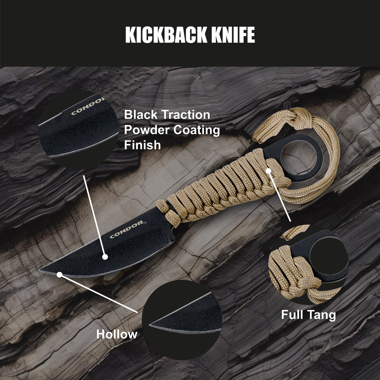 Condor Kickback Fixed Blade Knife