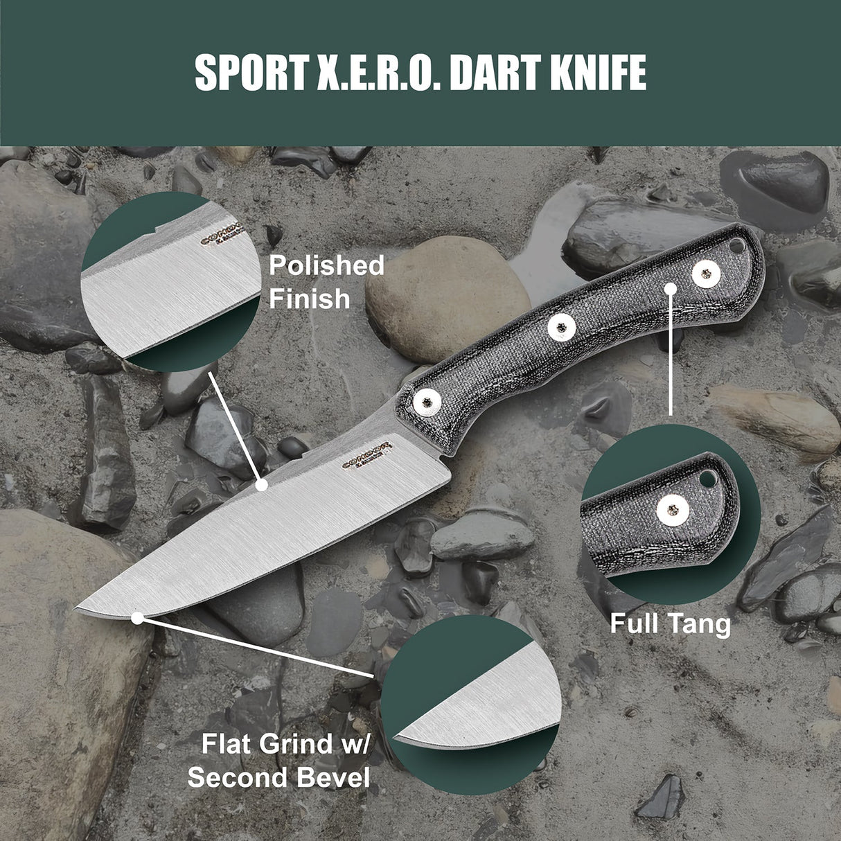 Condor Sport X.E.R.O. Dart Fixed Blade Knife