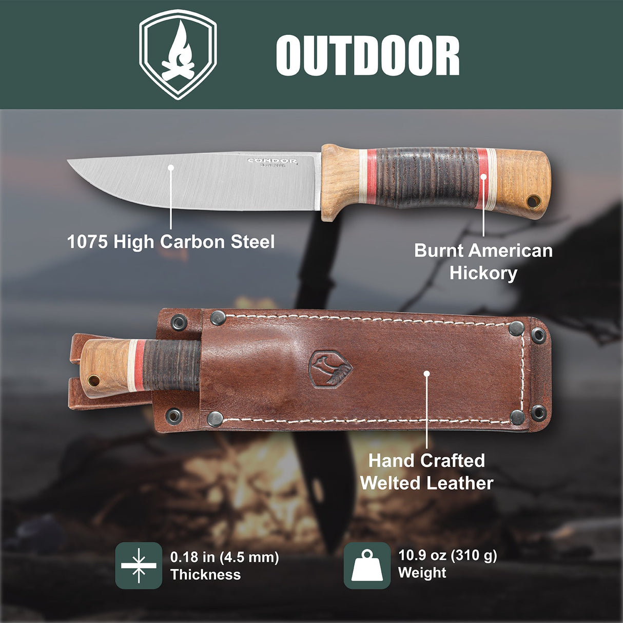 Condor Country Backroads Fixed Blade Knife