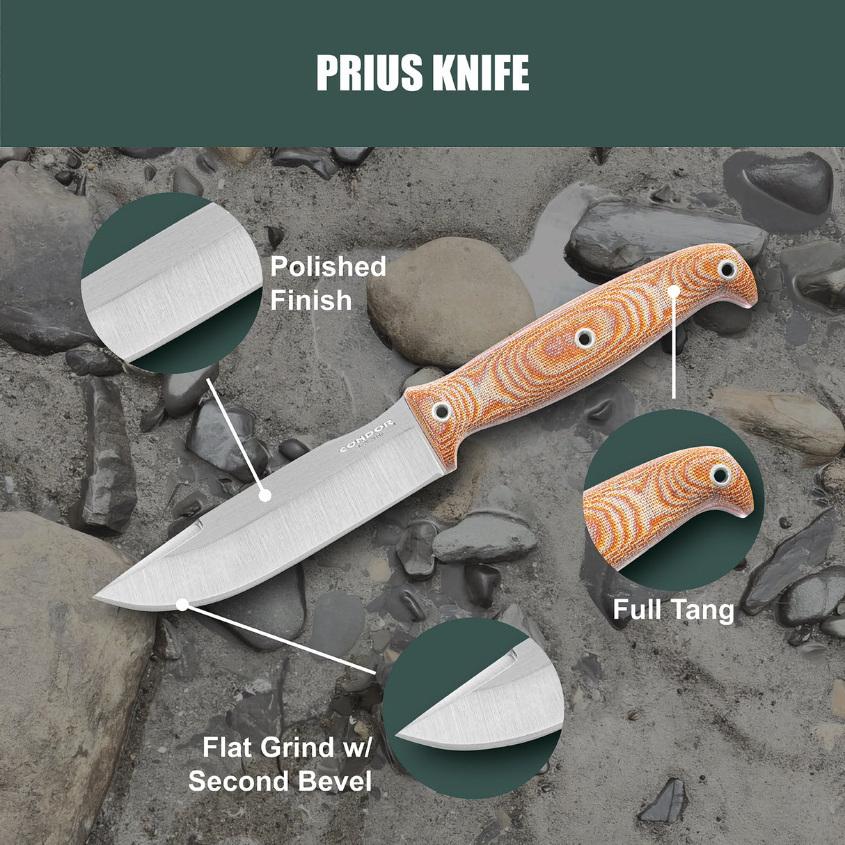 Condor Prius Fixed Blade Knife
