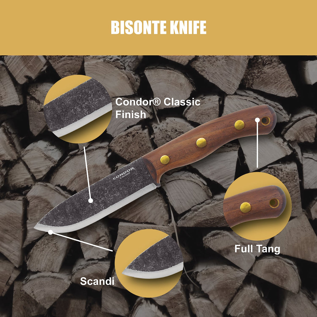 Condor Bisonte Fixed Blade Knife