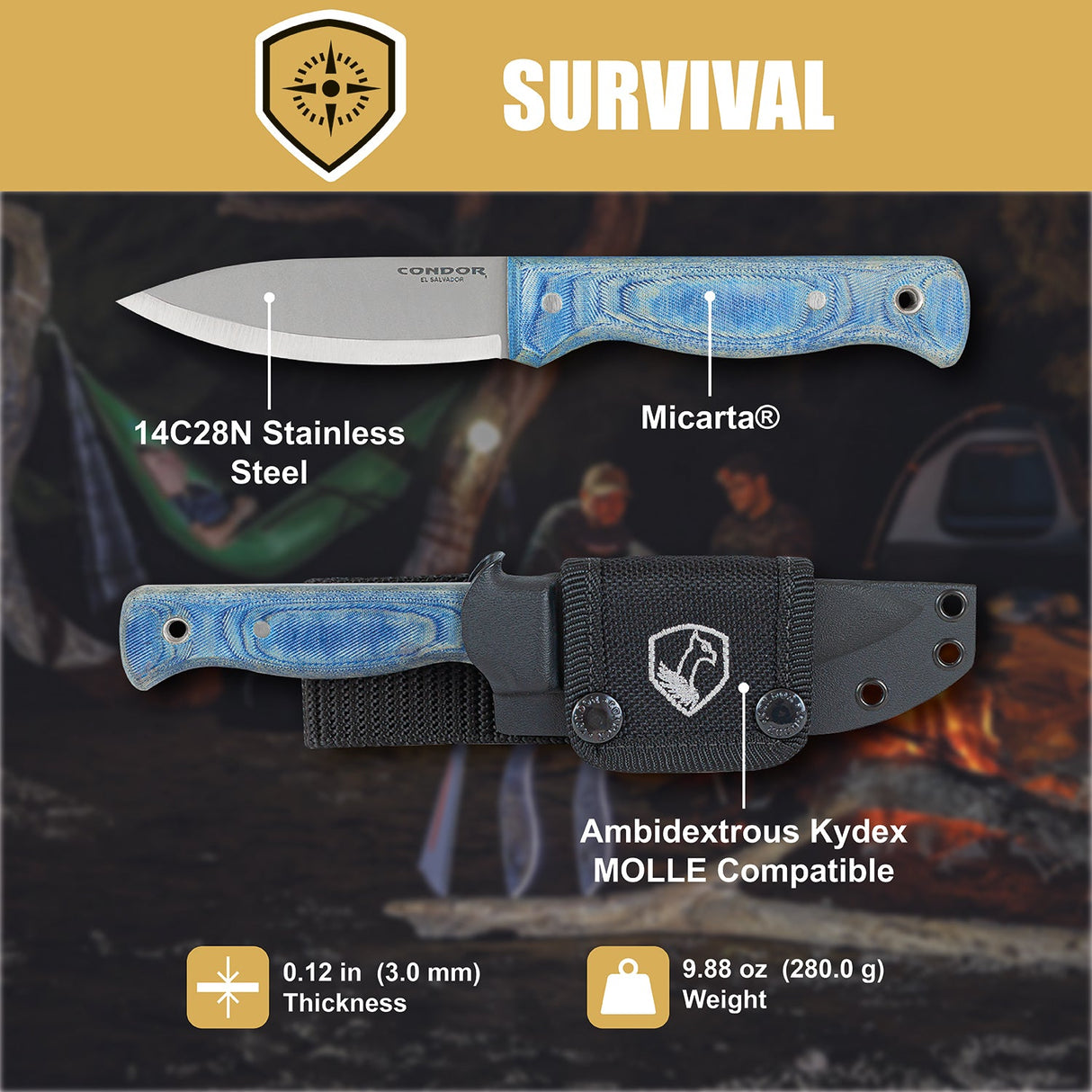 Condor Aqualore Fixed Blade Knife