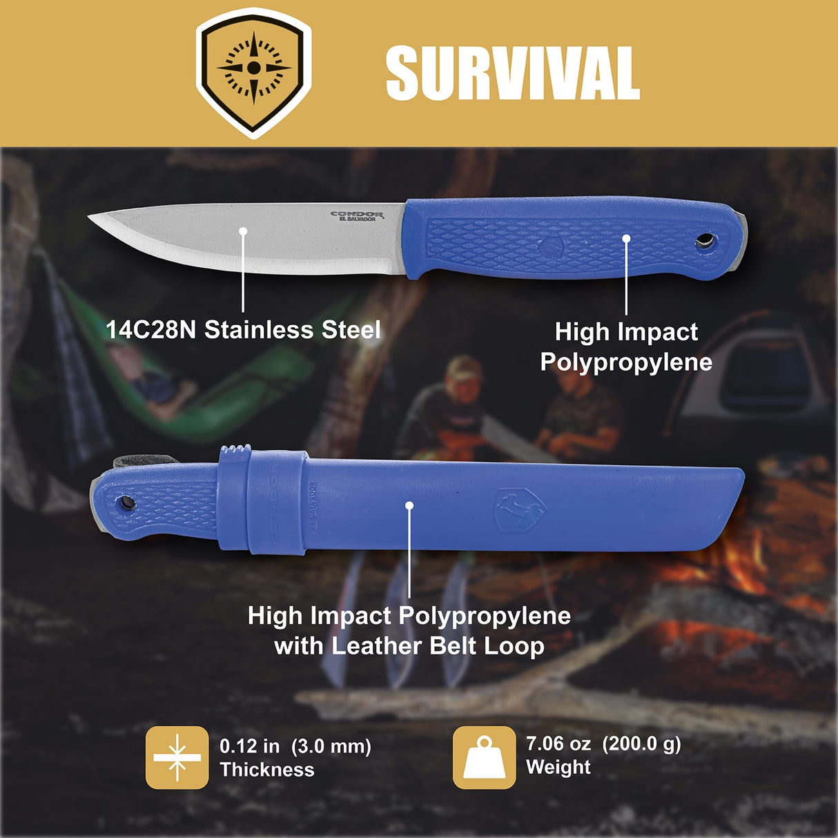 Condor Lipotes Fixed Blade Knife