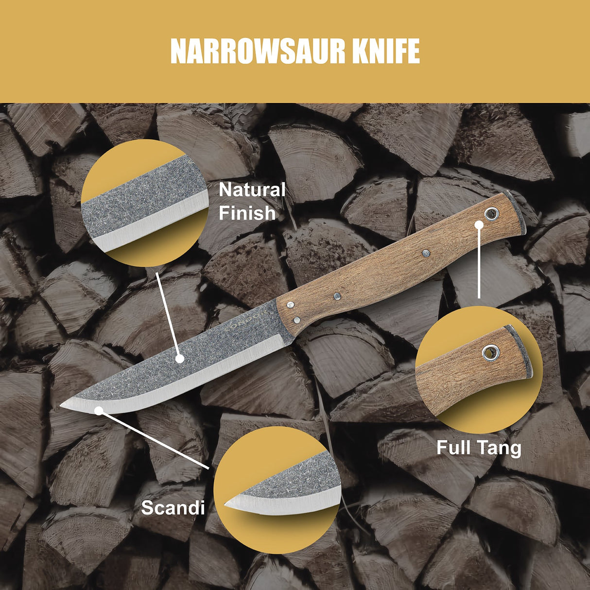 Condor Narrowsaur Fixed Blade Knife