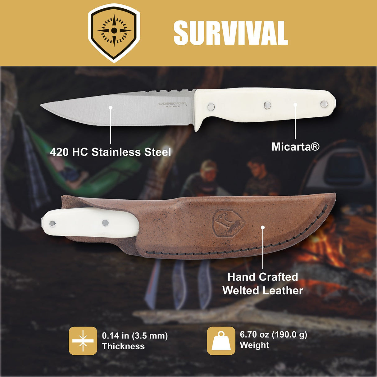 Condor Bonum Fixed Blade Knife