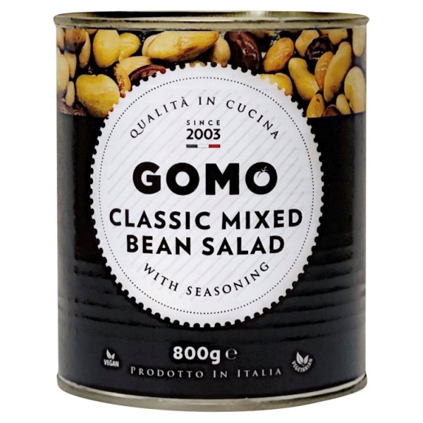 800g Gomo Classic Mixed Bean Salad with Seasoning - Bulk Food Ration Storage