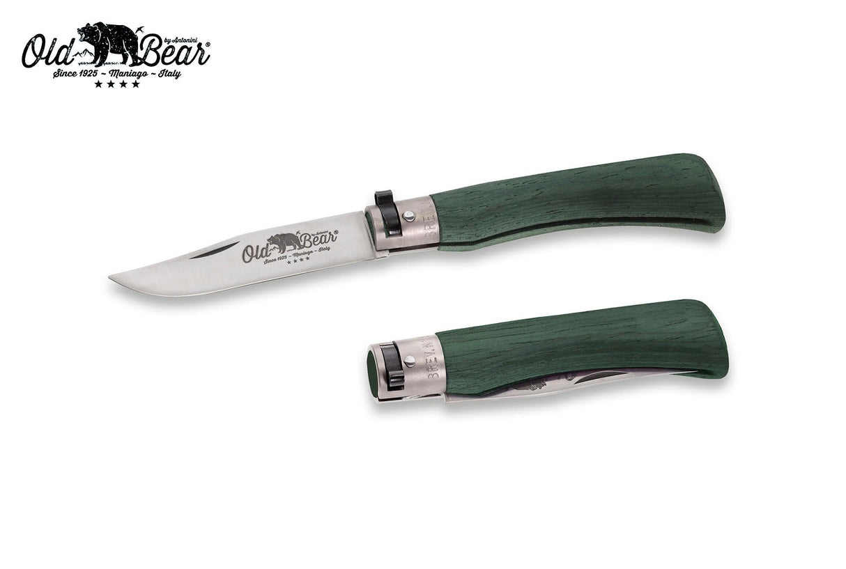 Antonini Old Bear Full Colour Medium Green Folding Knife