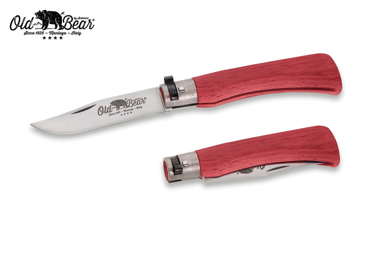 Antonini Old Bear Full Colour Large Red Folding Knife