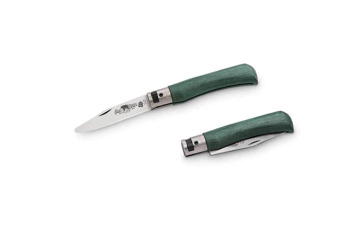 Antonini Old Bear Junior Small Green Folding Knife