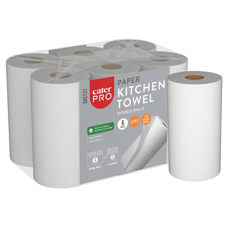 CaterPro 6 Paper Kitchen Towel Double Rolls