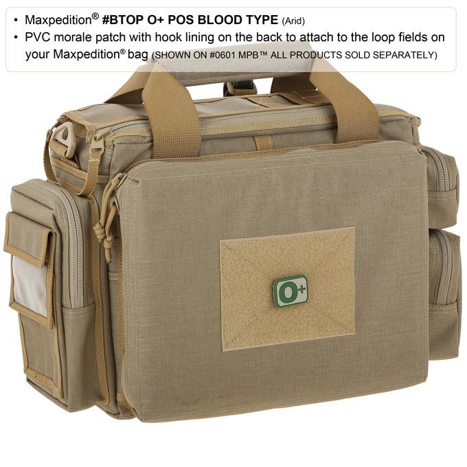 Maxpedition O+ POS Blood Type Swat Patch