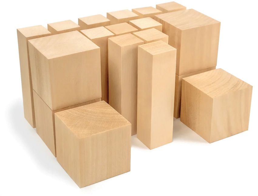 Set of 18 Beavercraft Basswood Carving Block Set