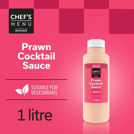 Chef's Menu Prawn Cocktail Sauce 1 Litre - Bulk Food Ration Storage