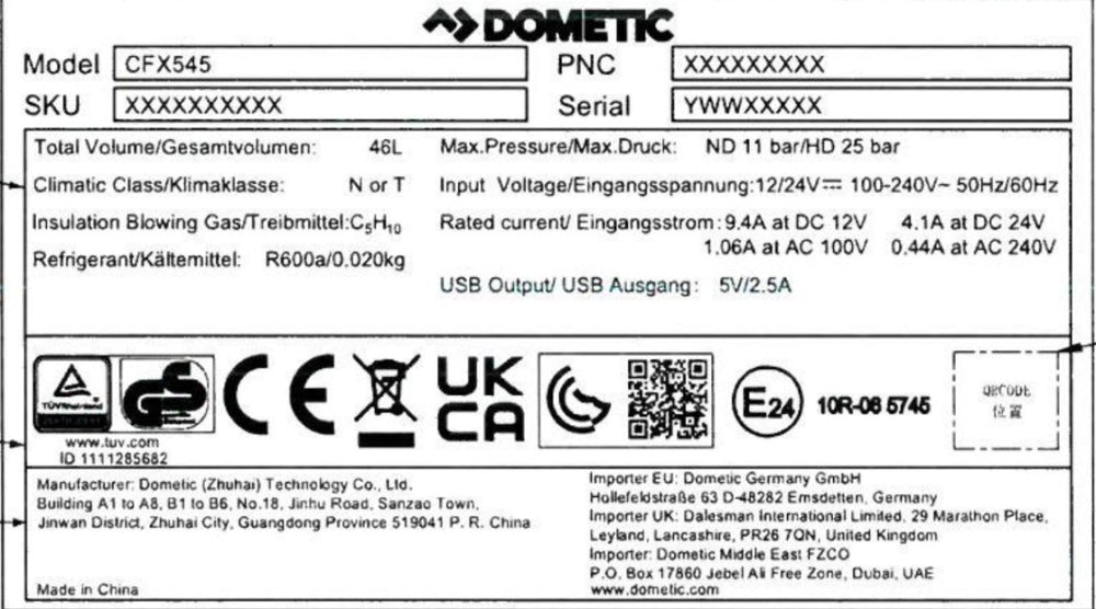 Dometic CFX5 45 Compressor Cooler Box