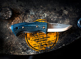 Helle Berget Folding Lock Knife - Denim
