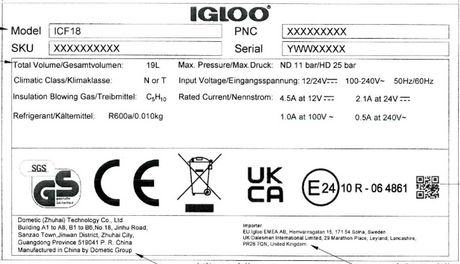 Igloo ICF18 Compressor Cooler Box - Navy Blue