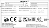 Igloo ICF40 Compressor Cooler Box - Navy Blue
