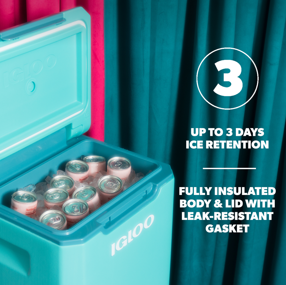 Igloo Tagalong II 360 Spinner Cooler Box 20QT - Lagoon Teal