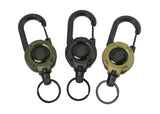 Kombat UK Heavy Duty Retractable Carabiner - Olive Green