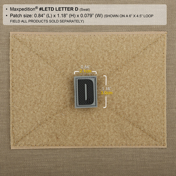 Maxpedition Letter D Swat Patch